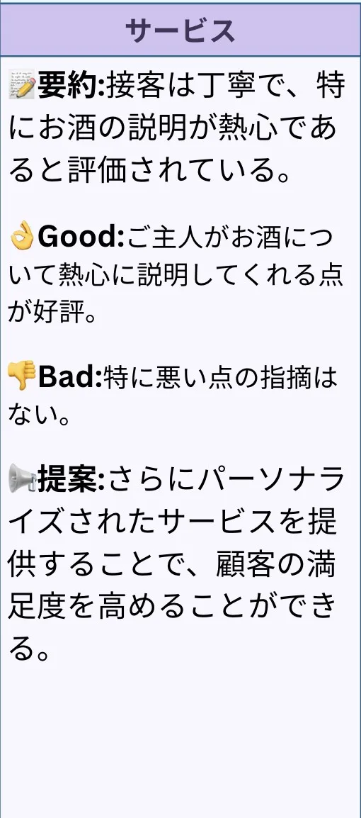 優良店の分析レポートのイメージ